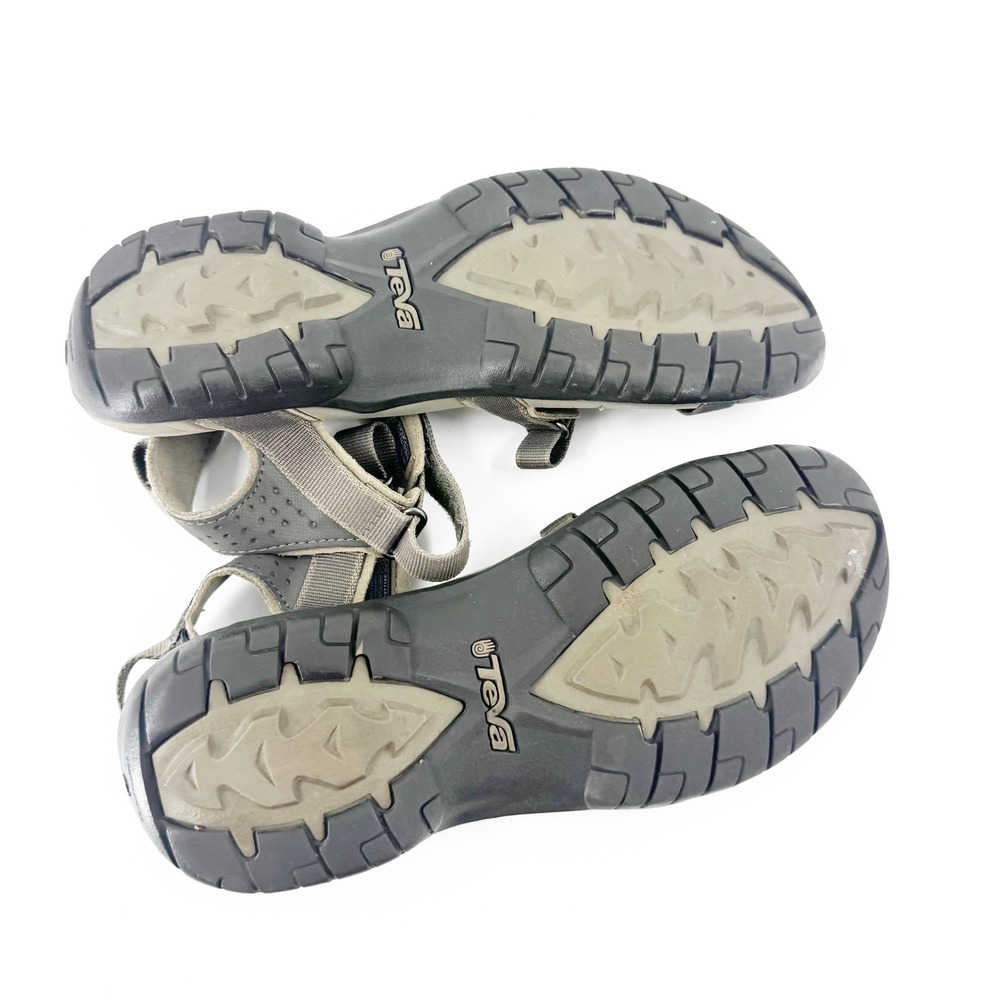 Teva Verra Taupe Grey Strappy Athletic Hiking Sandals Womens - Picture 10 of 11